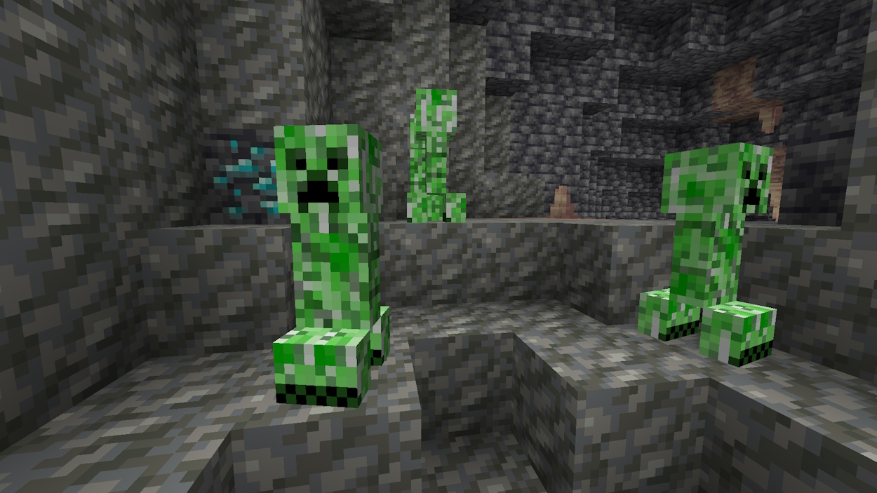 creepers in a cavern